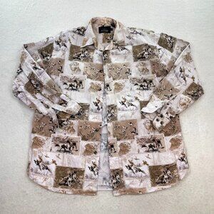 RedHead Men's Cotton Hunting Duck Dog Long Sleeve Button Down Shirt Size Large